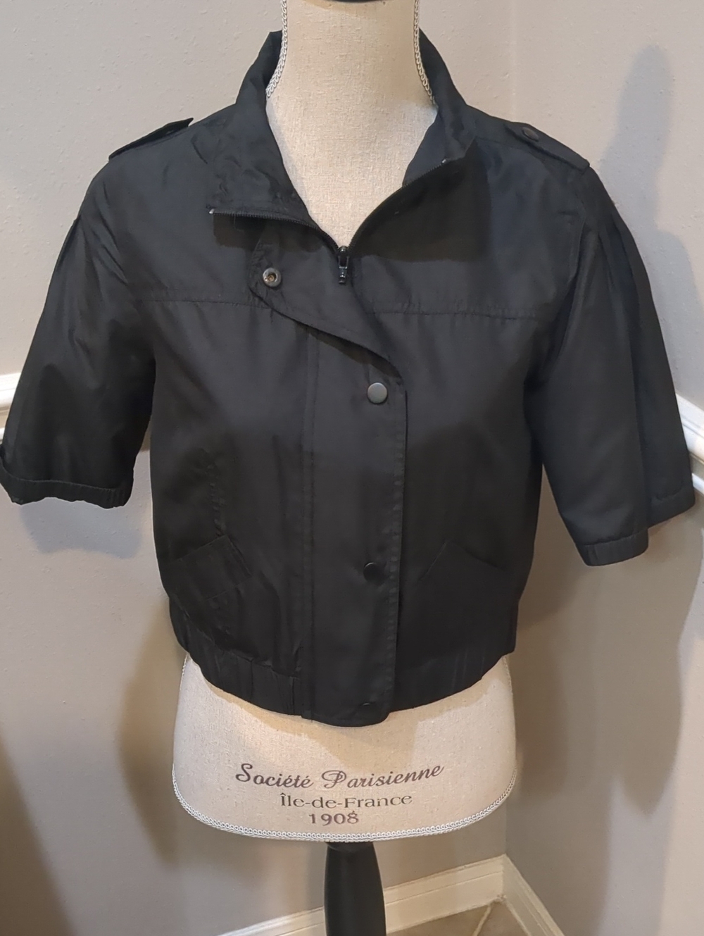 Chico's Women's Cropped Nylon Jacket